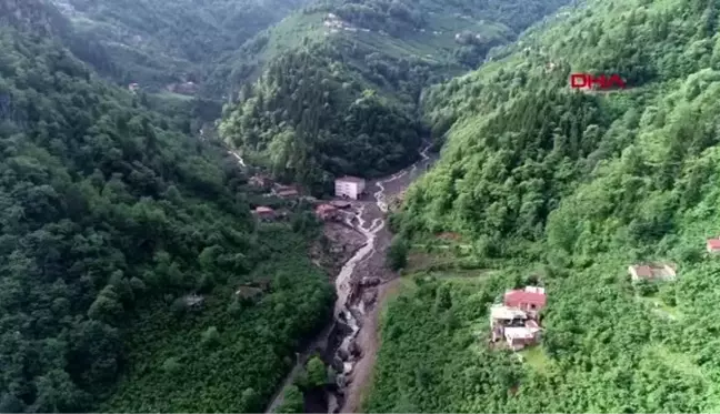 Rize karadeniz'de orman varlığı yok olan arazilerde sel ve heyelanlar artıyor