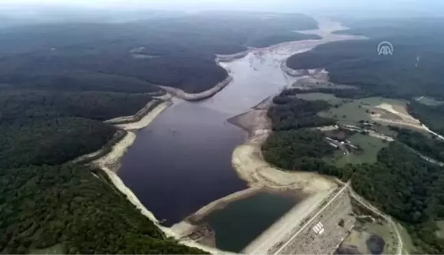 Pabuçdere ve Kazandere barajlarındaki su seviyesi - Drone