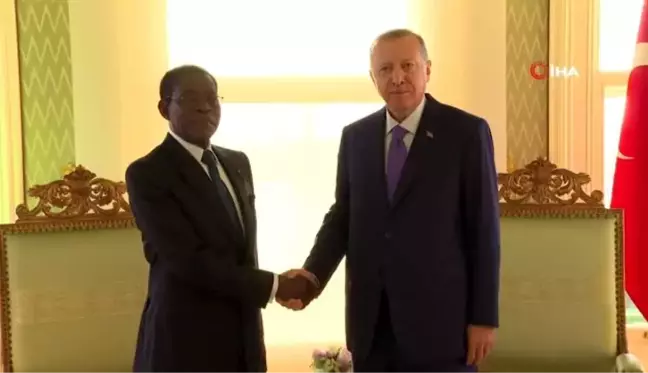 Cumhurbaşkanı Erdoğan Ekvator Ginesi Cumhurbaşkanı Teodoro Obiang Nguema Mbasogo'yu kabul etti