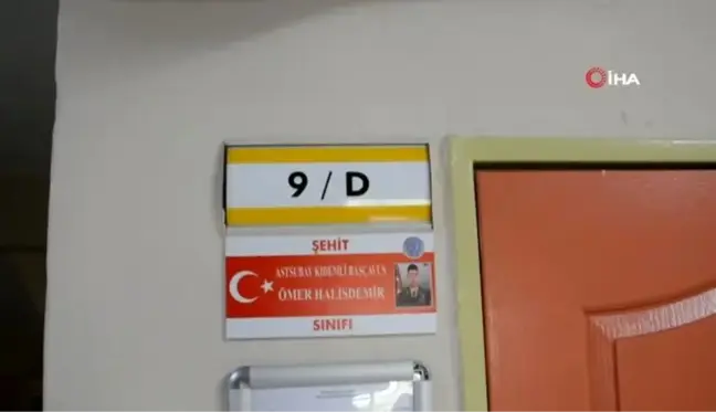 Alp Oğuz Anadolu Lisesi'nde her sınıfa bir şehidin ismi verildi