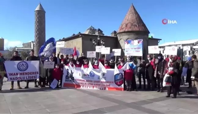 Erzurum'da Lösev'den, farkındalık yürüyüşü