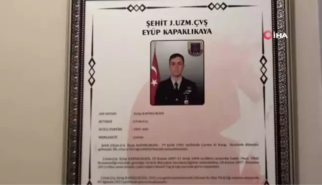 Jandarma'dan şehit Uzman Çavuş Kapaklıkaya'ya vefa