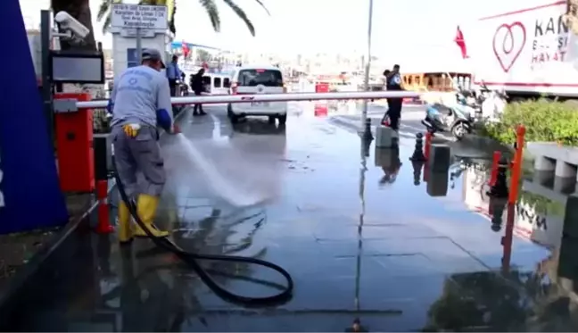 Bodrum'da sağanak etkili oldu