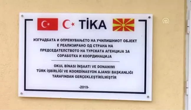 TİKA Kuzey Makedonya'da okul inşa etti