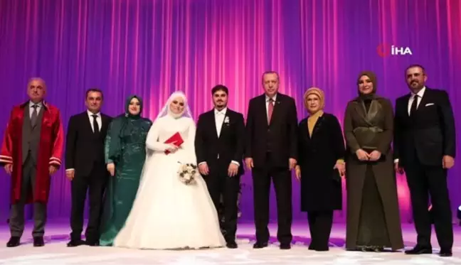 Cumhurbaşkanı Erdoğan, Mahir Ünal'ın kızının nikah törenine katıldı