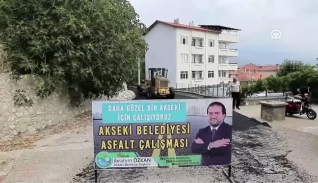 Akseki'de üstyapı çalışmaları