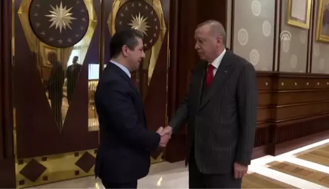 Cumhurbaşkanı Erdoğan, Irak Kürt Bölgesel Yönetimi Başbakanı Barzani'yi kabul etti