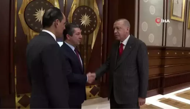 Cumhurbaşkanı Erdoğan, Mesrur Barzani'yi kabul etti