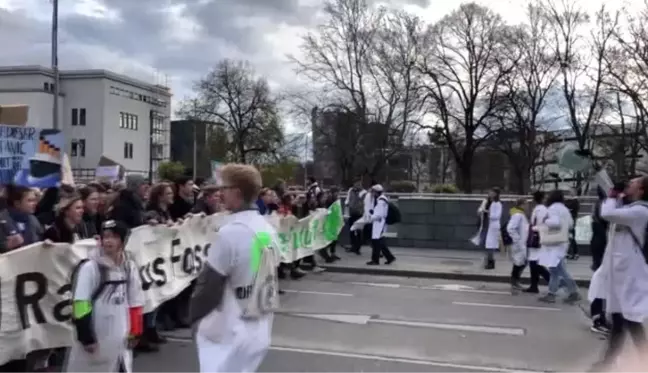 Avusturya'da iklim değişikliği protestosu