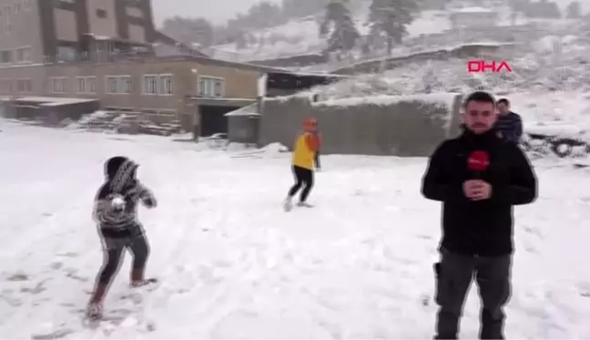 Bolu'nun yüksek kesimlerinde yoğun kar yağışı