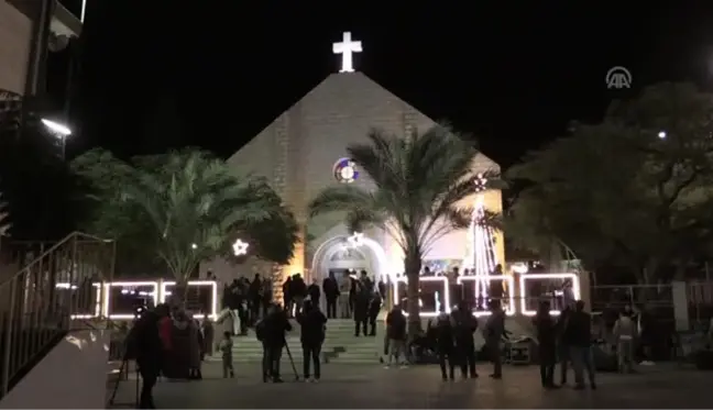 Gazze'deki Hristiyanlar, Noel münasebetiyle ayin düzenledi