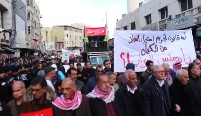 İsrail'den doğal gaz ithalatı Ürdün'de protesto edildi