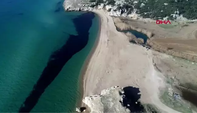 Edirne saros körfezi'nden kaçak alınan kumlar yerine bırakıldı