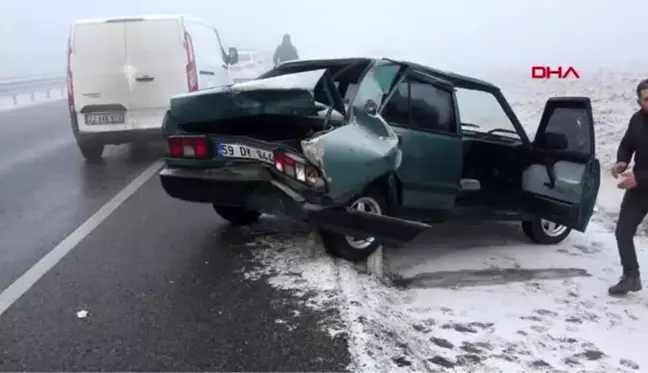 Edirne'de yoğun sis kazalara neden oldu