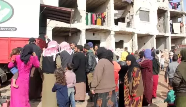 Suriye'de zor şartlarda yaşayan ailelere sıcak yemek yardımı - HATAY