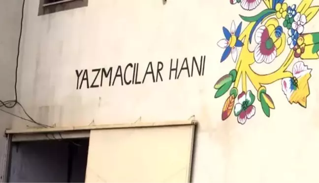 5. Yıl Yazmacılar Çarşısı'nda çıkan yangın söndürüldü (2)