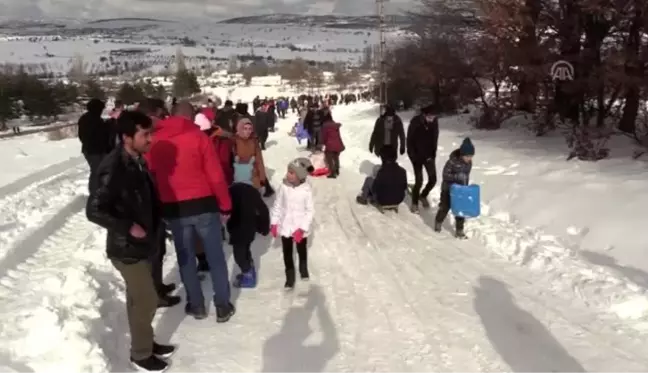 Kızak festivali renkli görüntülere sahne oldu