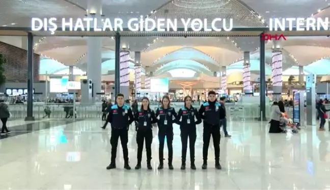 İstanbul havalimanı'nda pasaport polisleri turkuaz giyindi