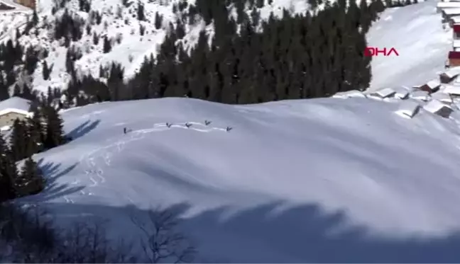 Spor kaçkarlar'da heliski heyecanı