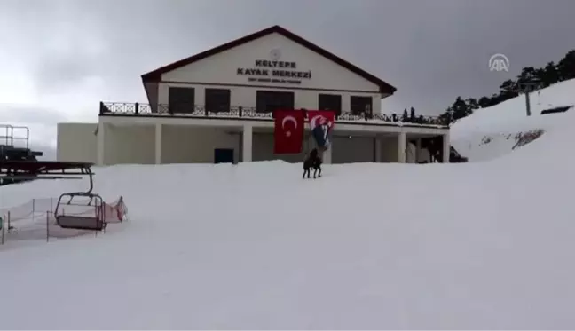 Keltepe Kayak Merkezi'nde yarıyıl tatili yoğunluğu