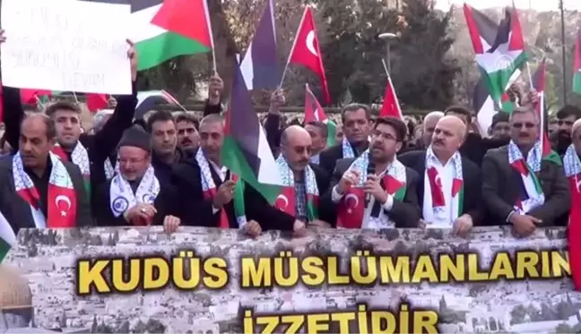 Şanlıurfa'da ABD'nin sözde Orta Doğu barış planı protesto edildi