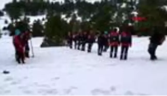 Burdur makü'de çığ sonrası arama kurtarma eğitimi