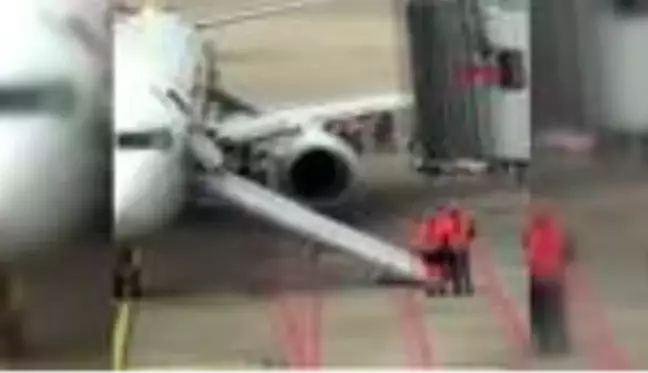 Düsseldorf'ta pegasus uçağında yangın paniği yaşandı