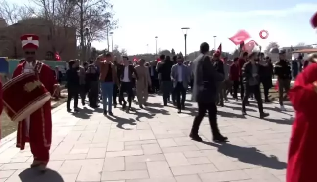 Konya'da şehitler için yürüdüler