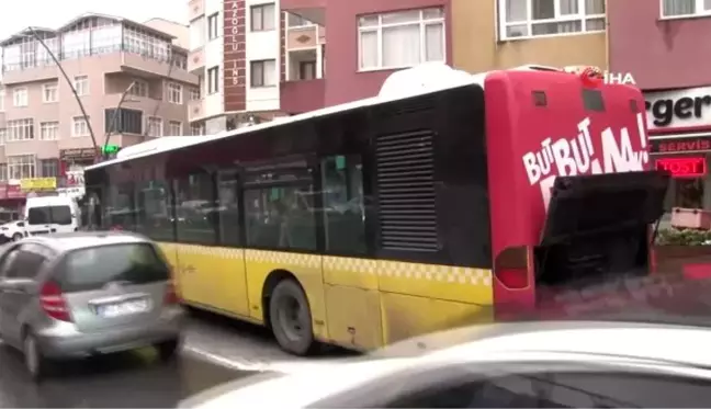 Üsküdar'da İETT otobüsünde yangın paniği