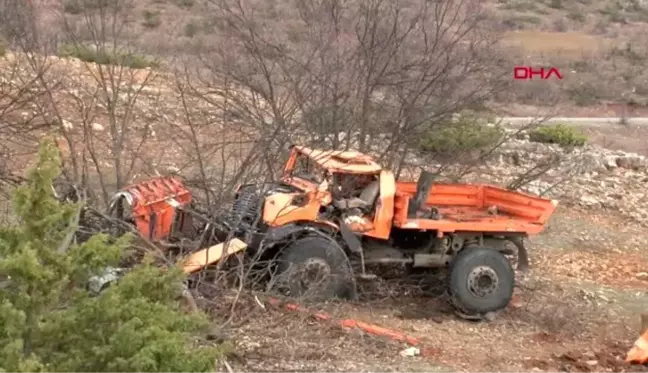 Tunceli'de iş makinesi devrildi: 1 ölü, 1 yaralı