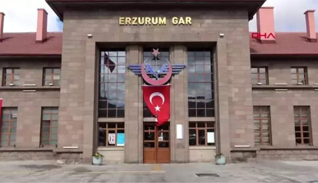 Erzurum Tren Garı'nda koronavirüs yoğunluğu