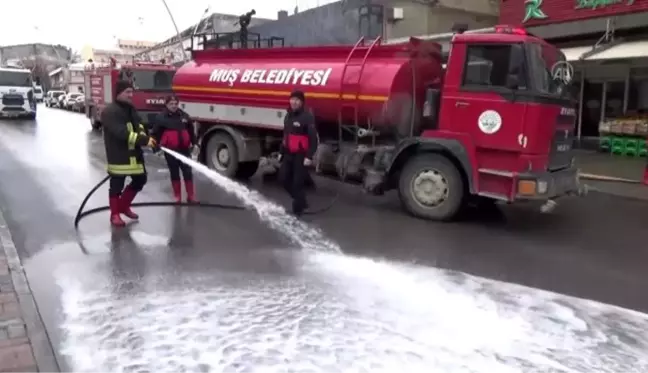 Muş ve Bitlis'te toplu yaşam alanları dezenfekte ediliyor - BİTLİS/MUŞ