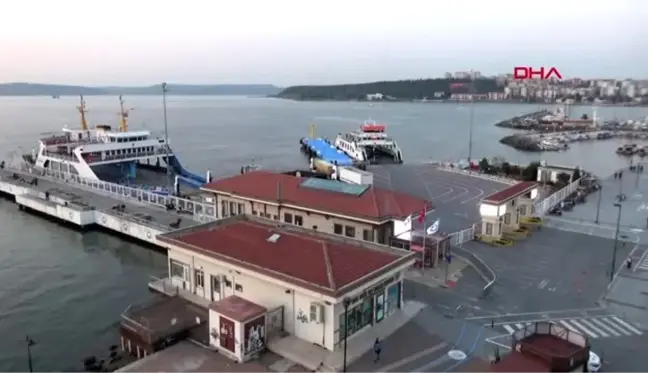 Çanakkale'de koronavirüs tedbirleri kapsamında feribot seferlerinin sayısı azaltıldı