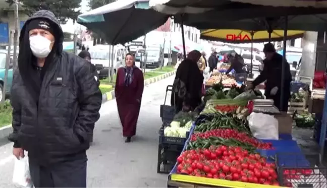 Trabzon'da semt pazarlarında koronavirüs tedbirleri