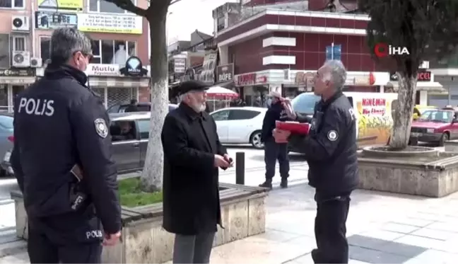 Düzce polisin 82 yaşındaki yaşlı vatandaşla imtihanı