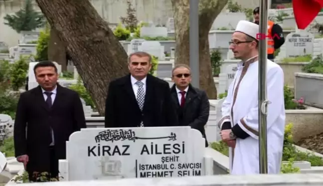 ŞEHİT SAVCI MEHMET SELİM KİRAZ'IN MAKAM ODASI VE KABRİ ZİYARET EDİLDİ