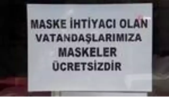 Esnaftan vatandaşa ücretsiz maske