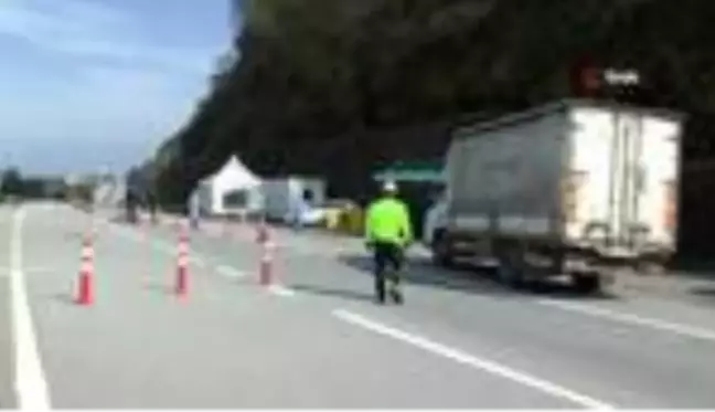 Trabzon-Giresun arasındaki kontrol noktasında uygulamalar devam ediyor