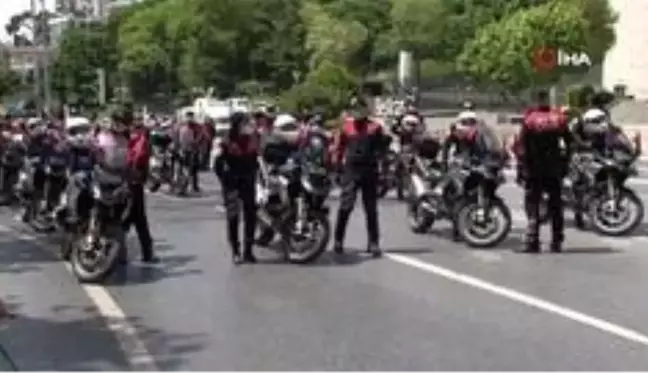 19 Mayıs'ın 101'inci yılında 101 motosikletli polis İstanbul turuna çıktı