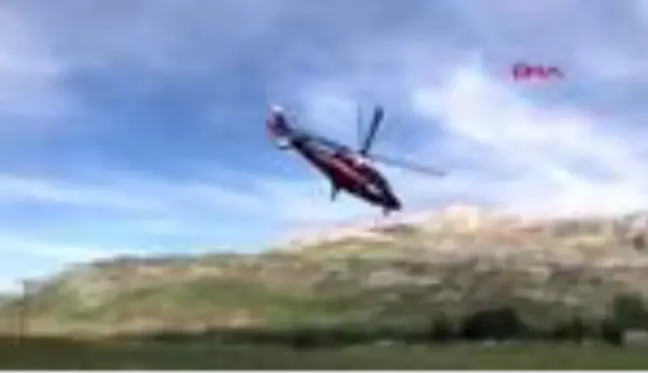 KAHRAMANMARAŞ Yayladan alınan çoban, ambulans helikopterle hastaneye götürüldü