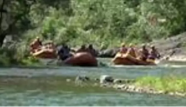 Ordu'da rafting için deneme turu atıldı