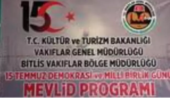 Muş'ta 15 Temmuz Demokrasi ve Milli Birlik Günü