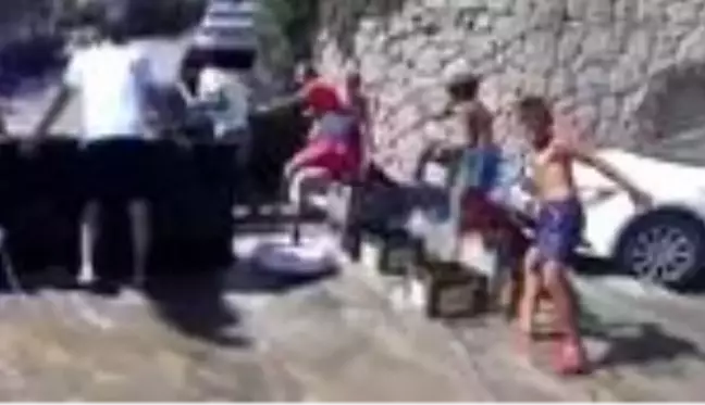 Son dakika haberi... Bodrum'da içme suyu isale hattında patlama