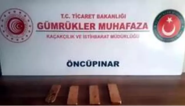 Suriye'den, Türkiye'ye giriş yapan şahsın çorabından 3 kilo 118 gram altın çıktı