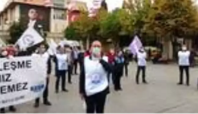 TÜM BEL-SEN üyelerinden toplu sözleşme protestosu