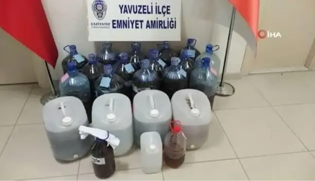 Gaziantep'te 356 litre sahte alkol ele geçirildi