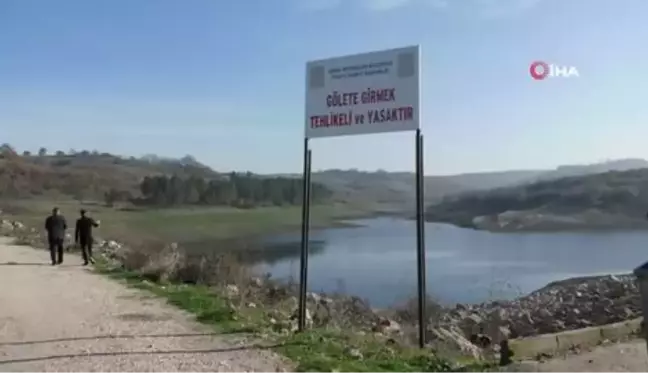 Mustafakemalpaşa'da göletteki kuraklık tedirgin ediyor