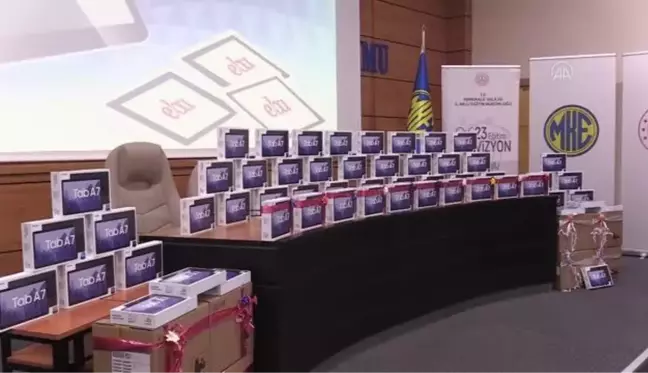 KIRIKKALE - Makina ve Kimya Endüstrisi Kurumundan ihtiyaç sahibi öğrencilere 1200 tablet desteği