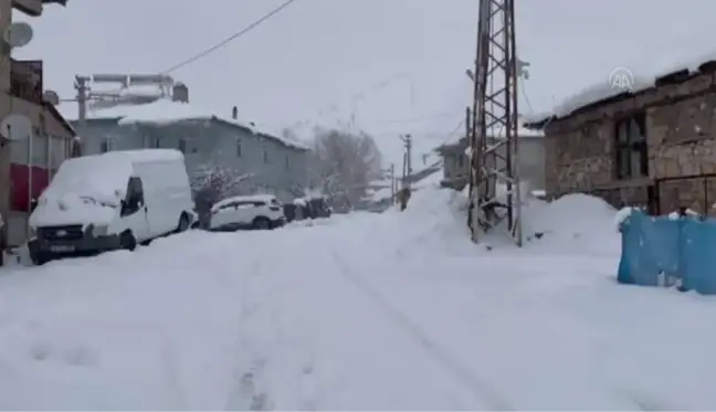 Yedisu'da kar yağışı yaşamı ve ulaşımı olumsuz etkiliyor