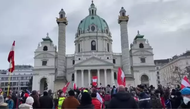 Son dakika haber | Avusturya'da Kovid-19 önlemleri protesto edildi